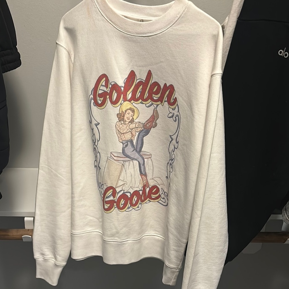 Golden Goose White Crew Neck Sweater